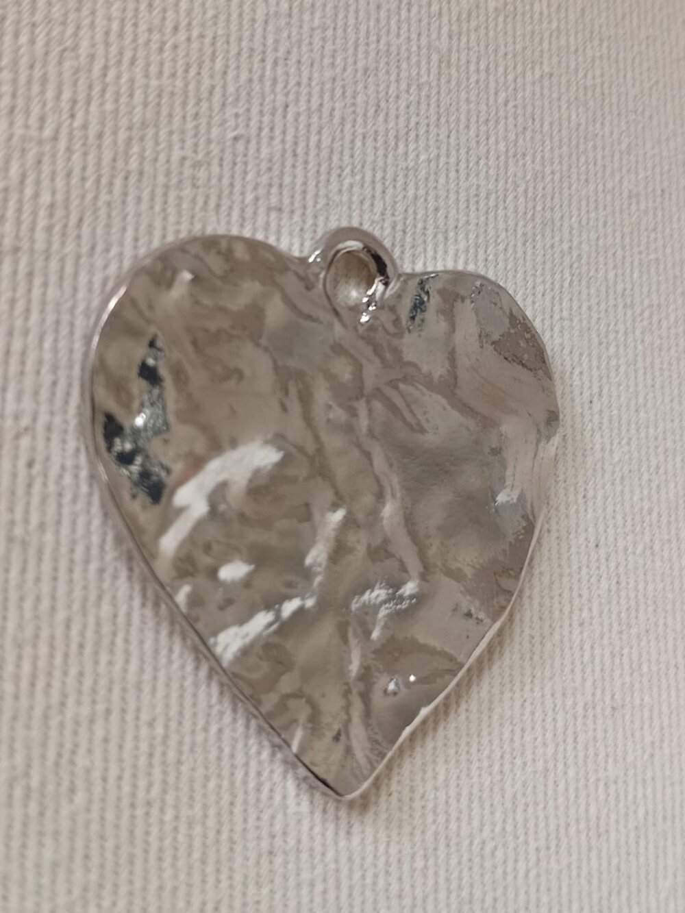 Silver Metal Heart Pendant New